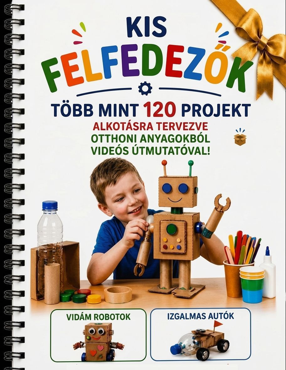 „Mali Wynalazcy” útmutató – több mint 120 projekt háztartási anyagokból
